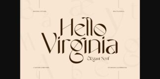 Hello Virginia Font Poster 1