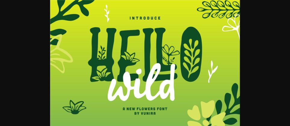 Hello Wild Font Poster 3