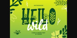 Hello Wild Font Poster 1