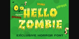 Hello Zombie Font Poster 1