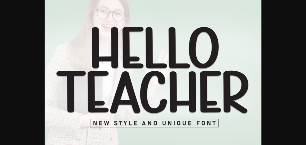 Helloteacher Font Poster 3