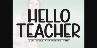 Helloteacher Font Poster 1