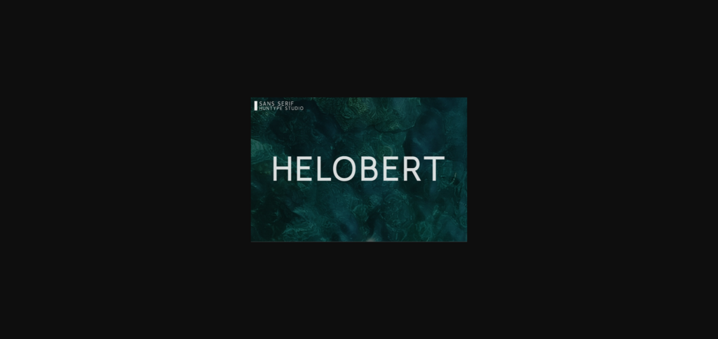 Helobert Font Poster 3