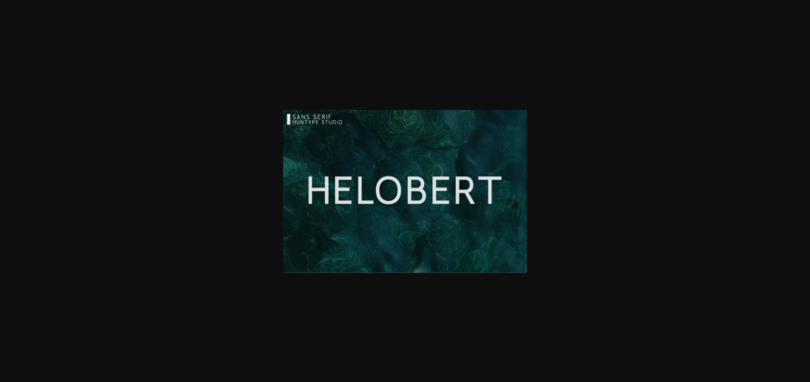 Helobert Font Poster 3