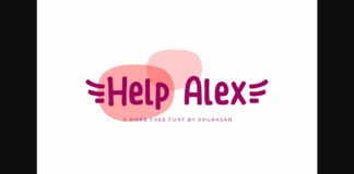 Help Alex Font Poster 1