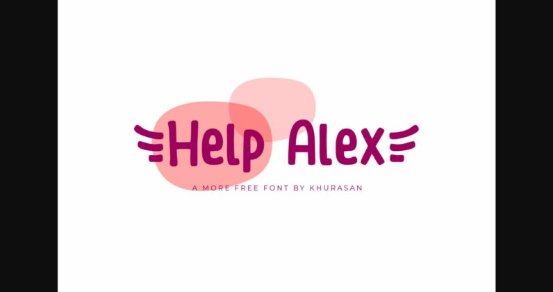 Help Alex Font Poster 1