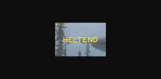 Heltend Font Poster 1