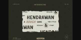 Hendrawan Font Poster 1