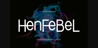 Henfebel Font Poster 1