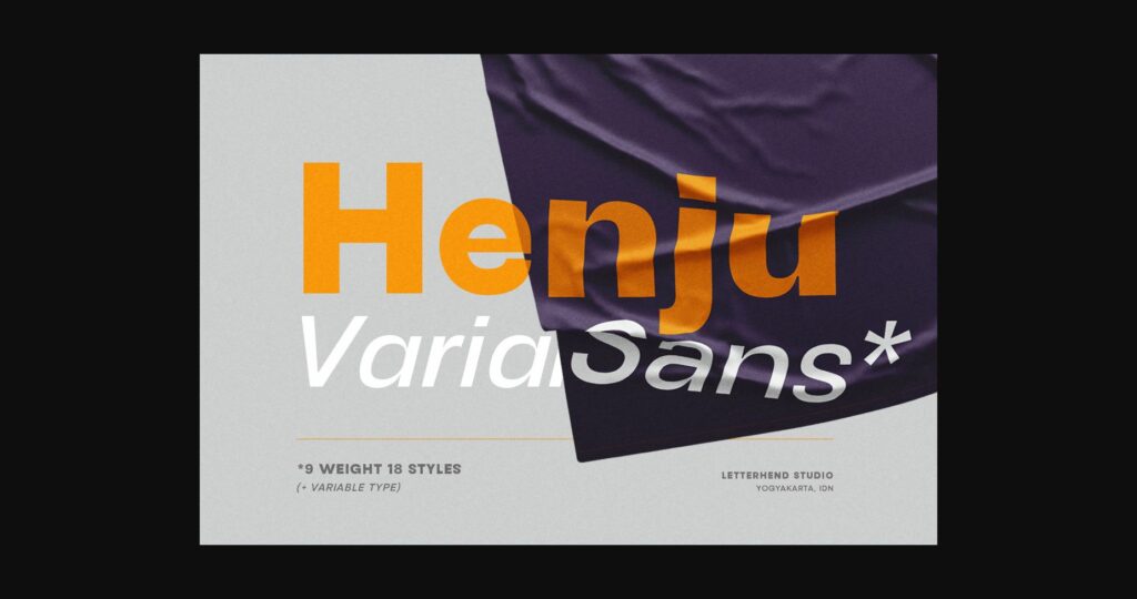 Henju Font Poster 1