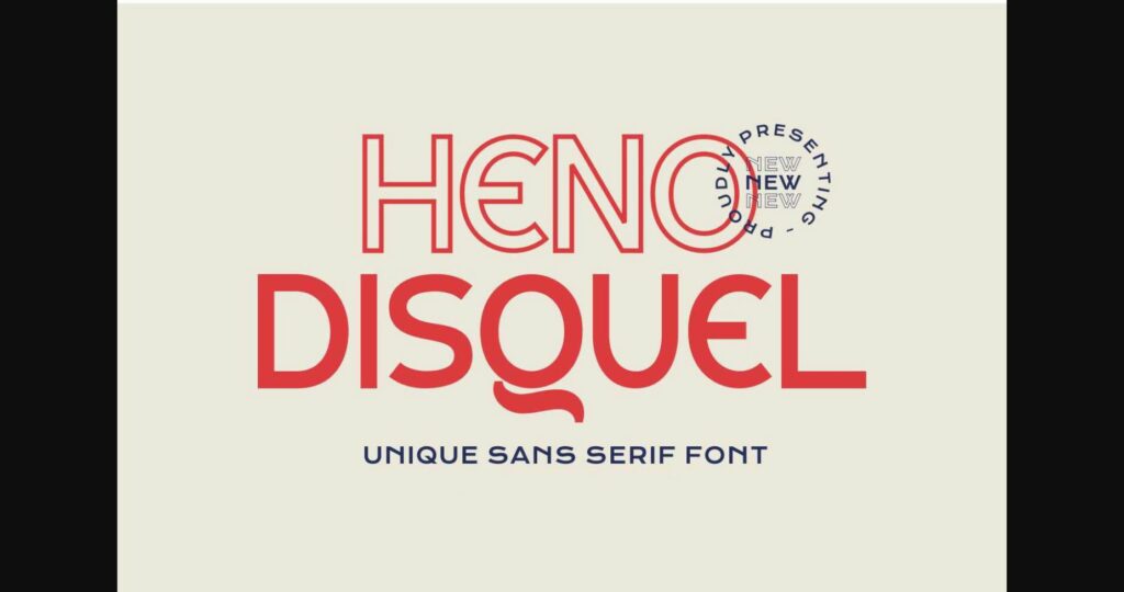 Heno Disquel Font Poster 1