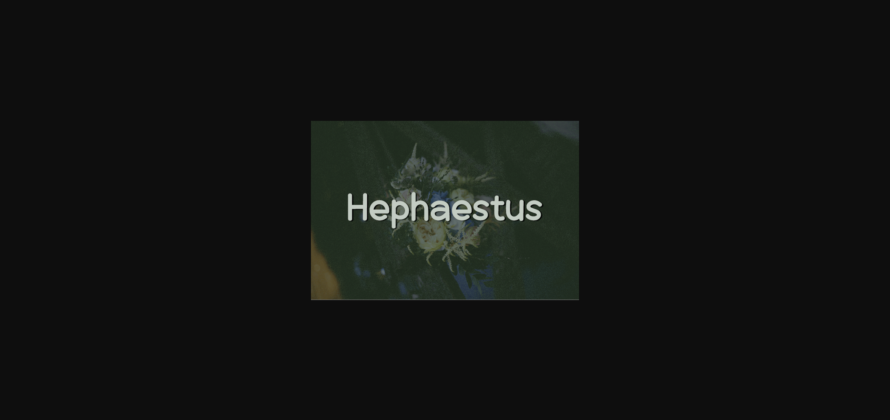 Hephaestus Font Poster 3