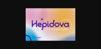 Hepidova Font Poster 1