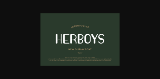 Herboys Font Poster 1