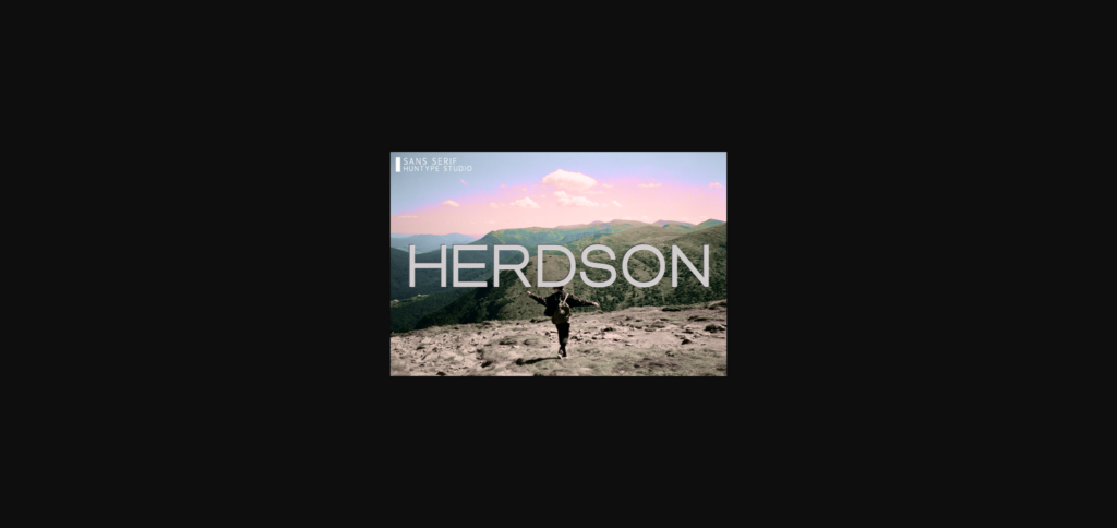 Herdson Font Poster 3