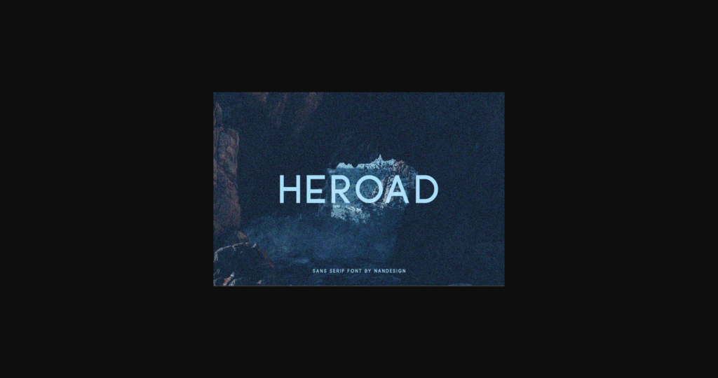 Heroad Font Poster 3