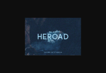 Heroad Font Poster 1