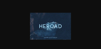 Heroad Font Poster 1