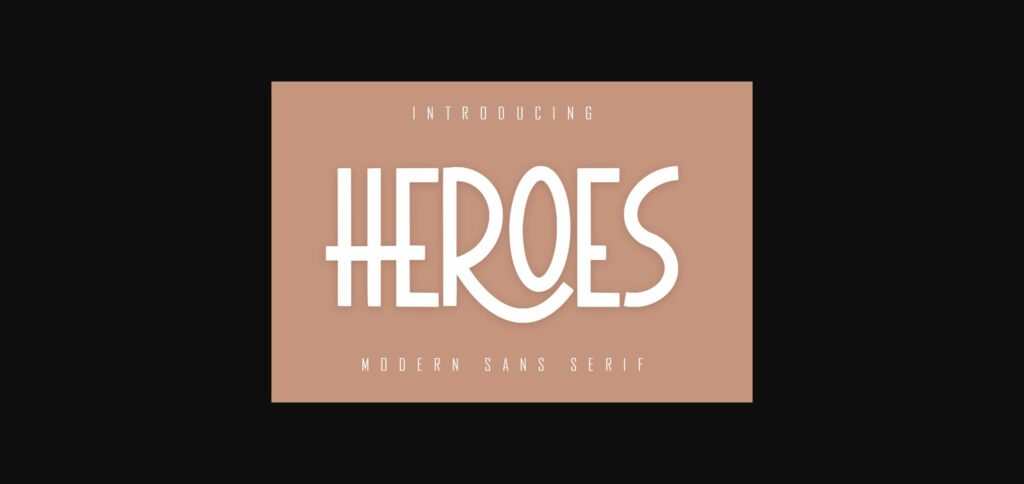 Heroes Font Poster 3