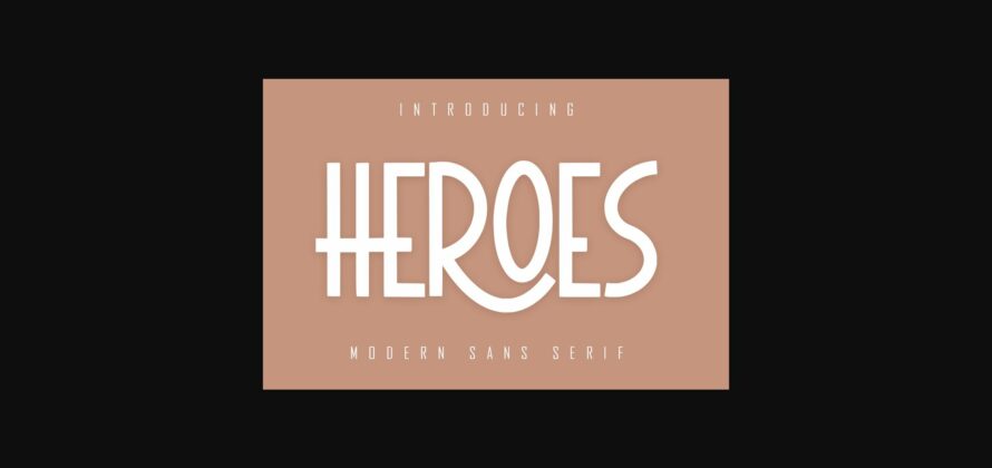 Heroes Font Poster 1