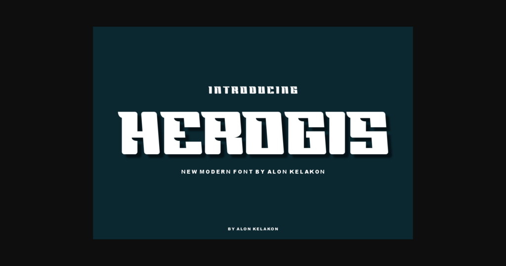 Herogis Font Poster 3