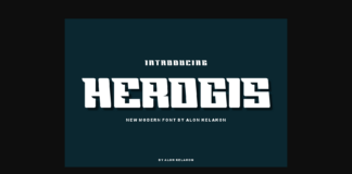 Herogis Font Poster 1