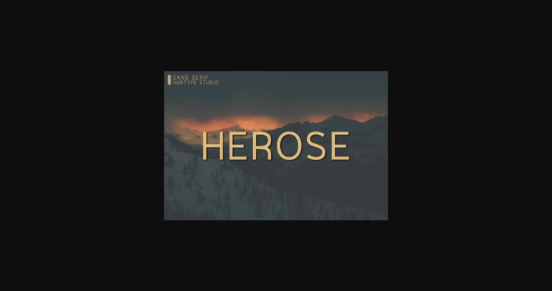 Herose Font Poster 3