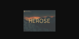 Herose Font Poster 1