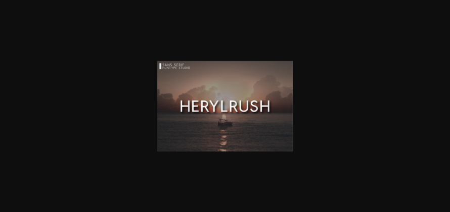 Herylrush Font Poster 3