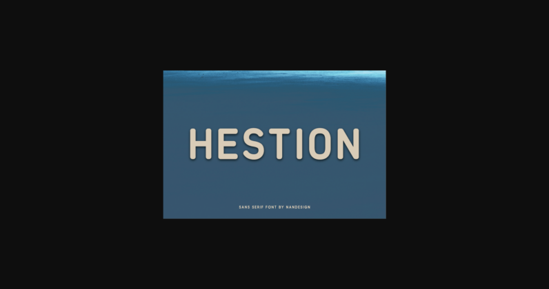 Hestion Font Poster 3