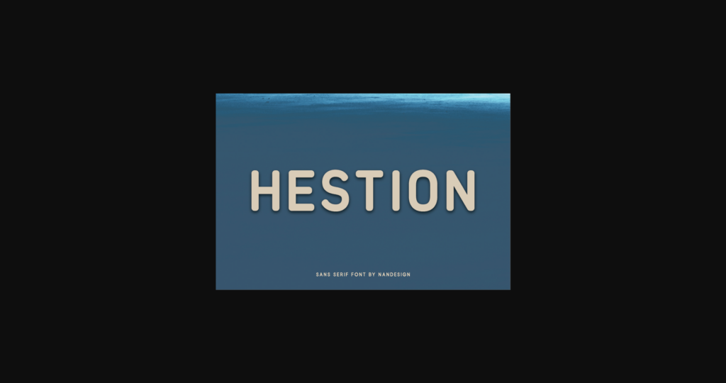 Hestion Font Poster 1