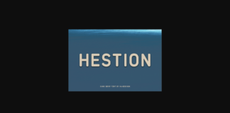 Hestion Font Poster 1