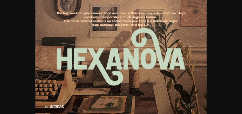 Hexanova Font Poster 1