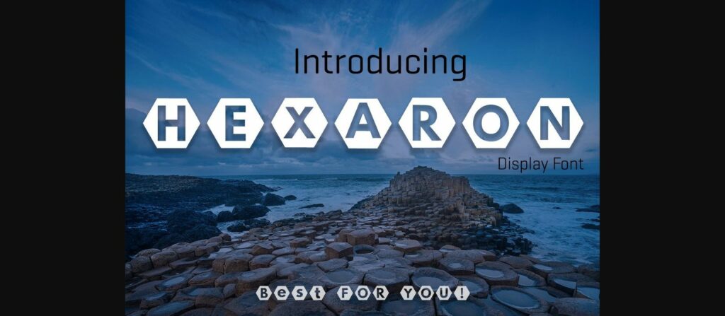 Hexaron Font Poster 3