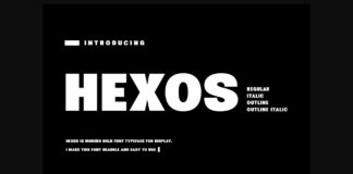 Hexos Font Poster 1