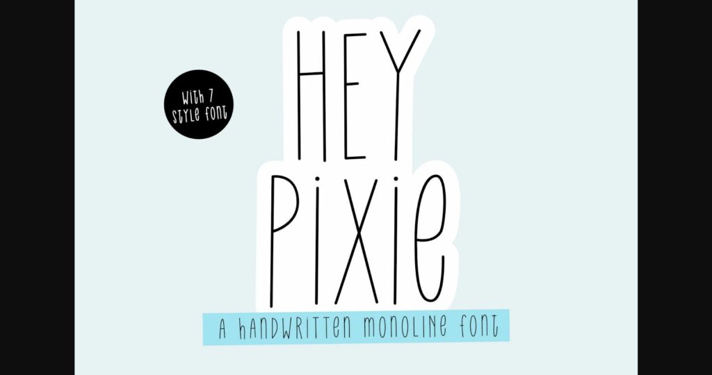 Hey Pixie Font Poster 3