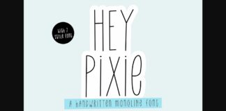 Hey Pixie Font Poster 1