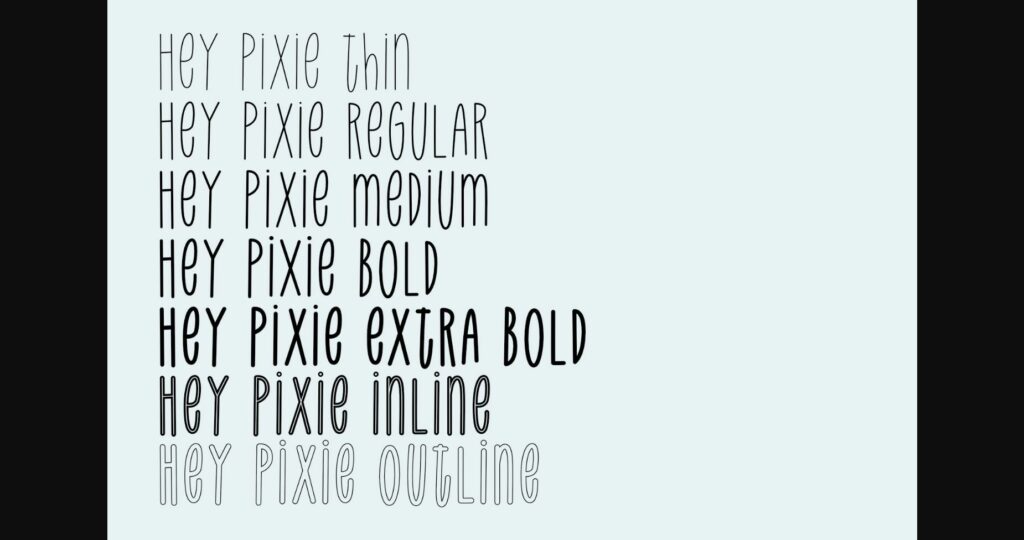 Hey Pixie Font Poster 4