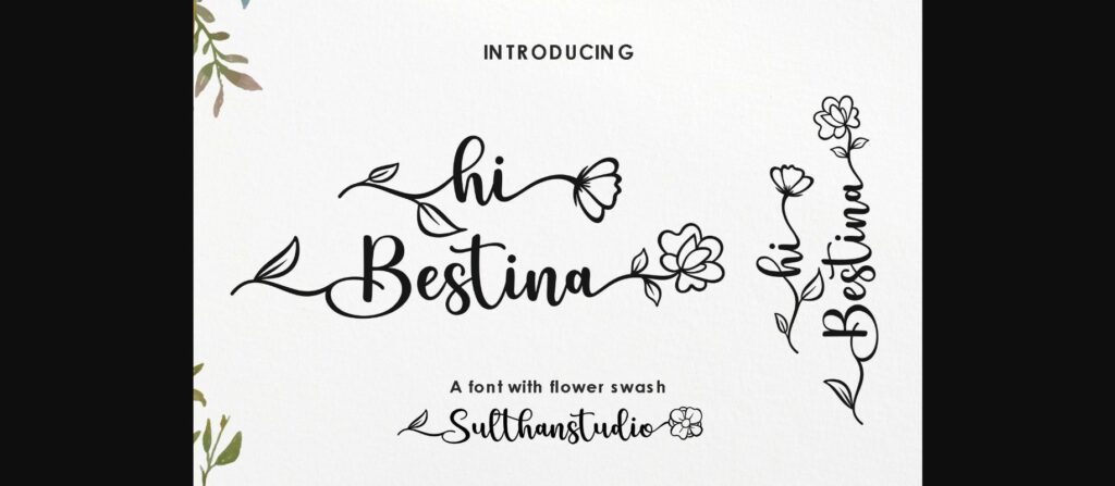 Hi Bestina Font Poster 3