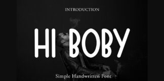 Hi Boby Font Poster 1