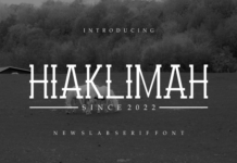 Hiaklimah Fonts