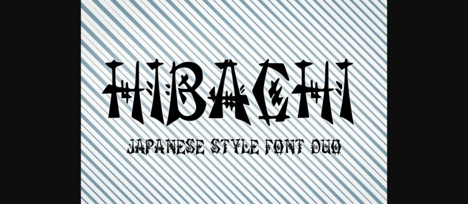 Hibachi Font Poster 3