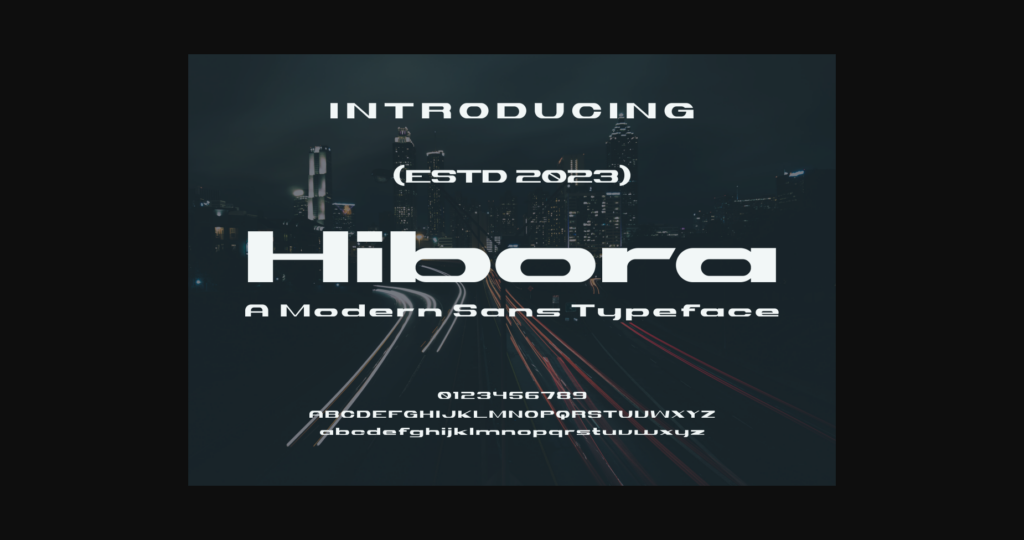 Hibora Font Poster 3