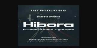 Hibora Font Poster 1