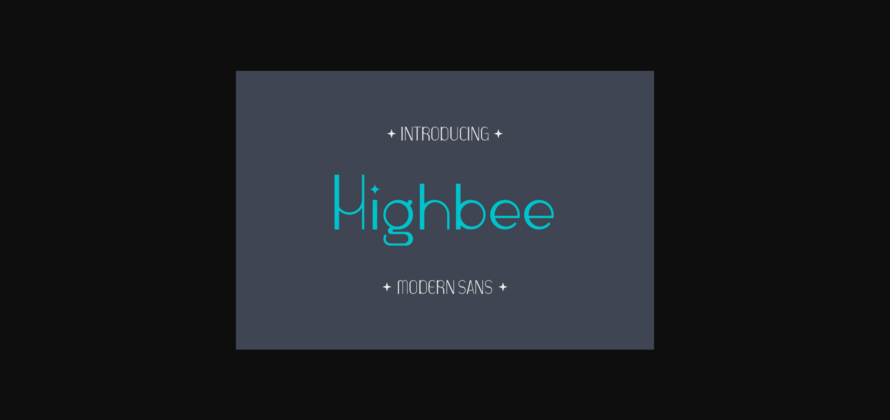 Highbee Font Poster 3