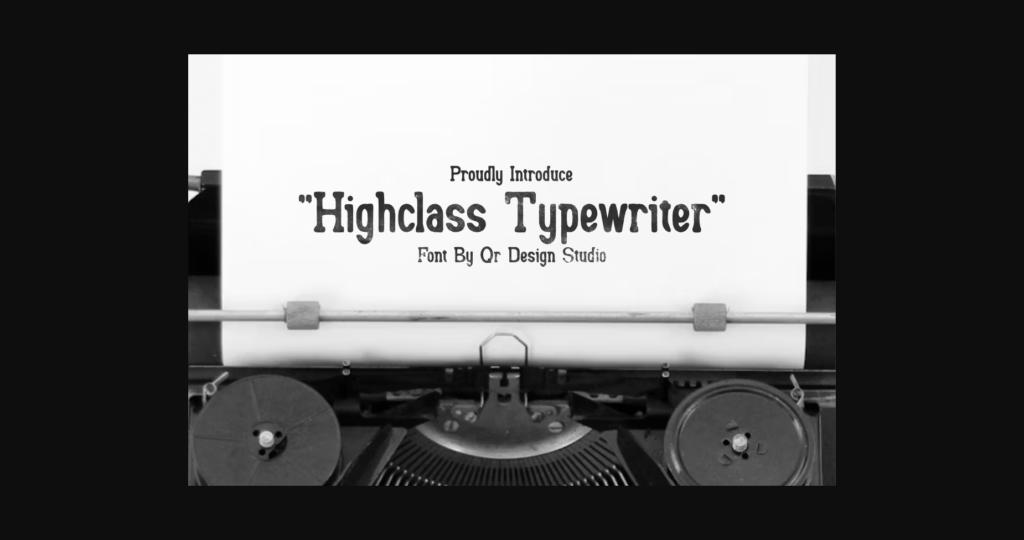 Highclass Typewriter Poster 3