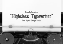 Highclass Typewriter