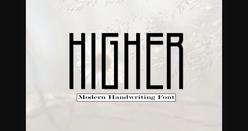 Higher Font Poster 3