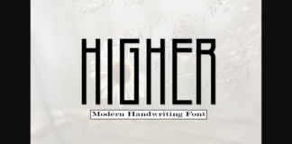 Higher Font Poster 1