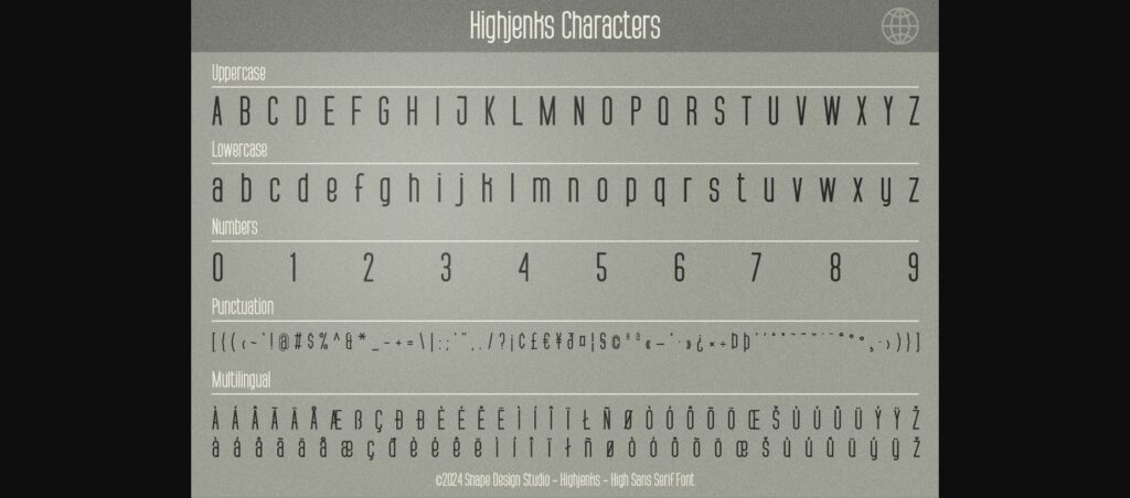 Highjenks Font Poster 5